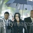Michael Jackson arrives at the Santa Barbara County courthouse.