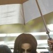 Michael Jackson arrives at the Santa Barbara County courthouse.