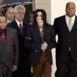 Michael Jackson arrives at the Santa Barbara County courthouse.