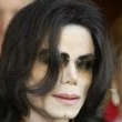 Michael Jackson arrives at the Santa Barbara County courthouse.