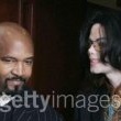 Michael Jackson arrives at the Santa Barbara County courthouse.