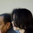 Michael Jackson arrives at the Santa Barbara County courthouse.