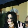 Michael Jackson arrives at the Santa Barbara County courthouse.