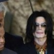 Michael Jackson arrives at the Santa Barbara County courthouse.