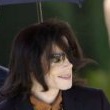 Michael Jackson arrives at the Santa Barbara County courthouse.