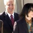 Michael Jackson arrives at the Santa Barbara County courthouse.
