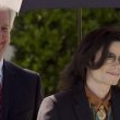 Michael Jackson arrives at the Santa Barbara County courthouse.