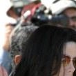 Michael Jackson arrives at the Santa Barbara County courthouse.