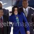Michael Jackson arrives at the Santa Barbara County courthouse.