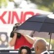 Michael Jackson arrives at the Santa Barbara County courthouse.