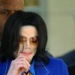 Michael Jackson arrives at the Santa Barbara County courthouse.