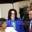 Michael Jackson arrives at the Santa Barbara County courthouse.