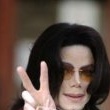 Michael Jackson arrives at the Santa Barbara County courthouse.