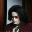 Michael Jackson arrives at the Santa Barbara County courthouse.