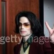 Michael Jackson arrives at the Santa Barbara County courthouse.