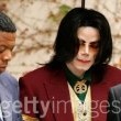 Michael Jackson arrives at the Santa Barbara County courthouse.