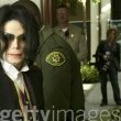 Michael Jackson arrives at the Santa Barbara County courthouse.