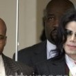Michael Jackson arrives at the Santa Barbara County courthouse.