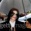 Michael Jackson arrives at the Santa Barbara County courthouse.