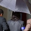 Michael Jackson arrives at the Santa Barbara County courthouse.