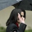 Michael Jackson arrives at the Santa Barbara County courthouse.