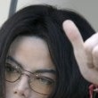 Michael Jackson arrives at the Santa Barbara County courthouse.