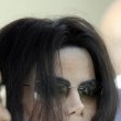 Michael Jackson arrives at the Santa Barbara County courthouse.
