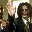 Michael Jackson arrives at the Santa Barbara County courthouse.