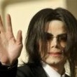 Michael Jackson arrives at the Santa Barbara County courthouse.
