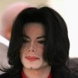Michael Jackson arrives at the Santa Barbara County courthouse.