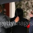 Michael Jackson arrives at the Santa Barbara County courthouse.