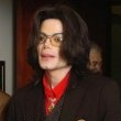 Michael Jackson arrives at the Santa Barbara County courthouse.