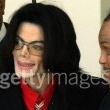 Michael Jackson arrives at the Santa Barbara County courthouse.
