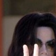 Michael Jackson arrives at the Santa Barbara County courthouse.