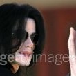 Michael Jackson arrives at the Santa Barbara County courthouse.