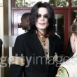 Michael Jackson arrives at the Santa Barbara County courthouse.