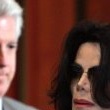 Michael Jackson arrives at the Santa Barbara County courthouse.
