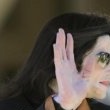 Michael Jackson arrives at the Santa Barbara County courthouse.