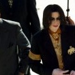 Michael Jackson arrives at the Santa Barbara County courthouse.