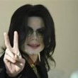 Michael Jackson arrives at the Santa Barbara County courthouse.