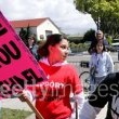 Michael Jackson arrives at the Santa Barbara County courthouse.