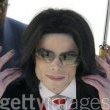 Michael Jackson arrives at the Santa Barbara County courthouse.