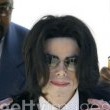 Michael Jackson arrives at the Santa Barbara County courthouse.
