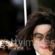 Michael Jackson arrives at the Santa Barbara County courthouse.