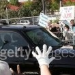 Michael Jackson arrives at the Santa Barbara County courthouse.