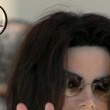 Michael Jackson arrives at the Santa Barbara County courthouse.