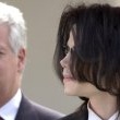 Michael Jackson arrives at the Santa Barbara County courthouse.