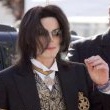 Michael Jackson arrives at the Santa Barbara County courthouse.