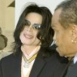 Michael Jackson arrives at the Santa Barbara County courthouse.