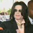 Michael Jackson arrives at the Santa Barbara County courthouse.
